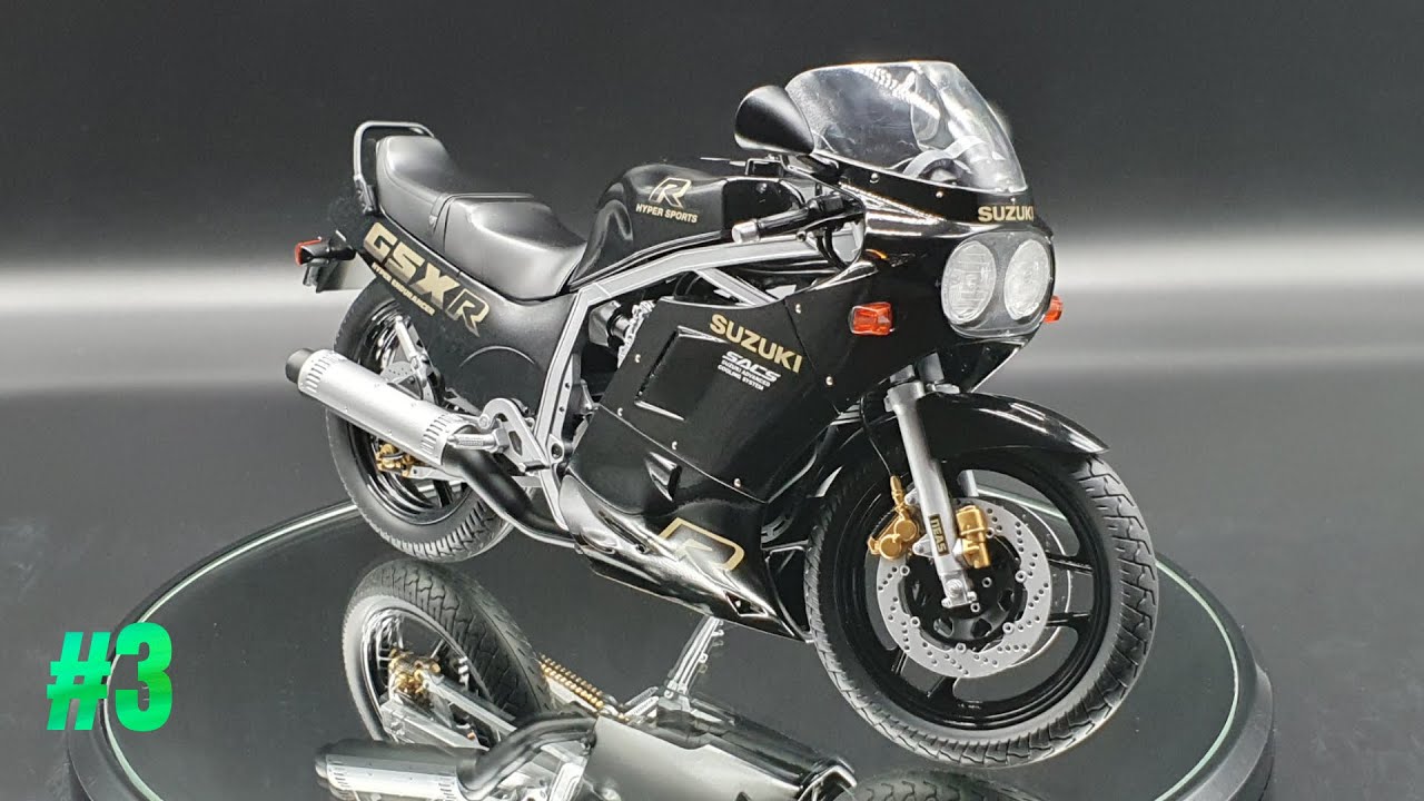 #3(완성) 하세가와 1/12 스즈키 GSX-R750(H)(GR71G) "Black/Gold Color" 1987 조립.