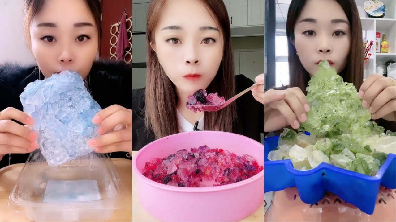 Crushed Ice Eating ASMR | Ice Eating
