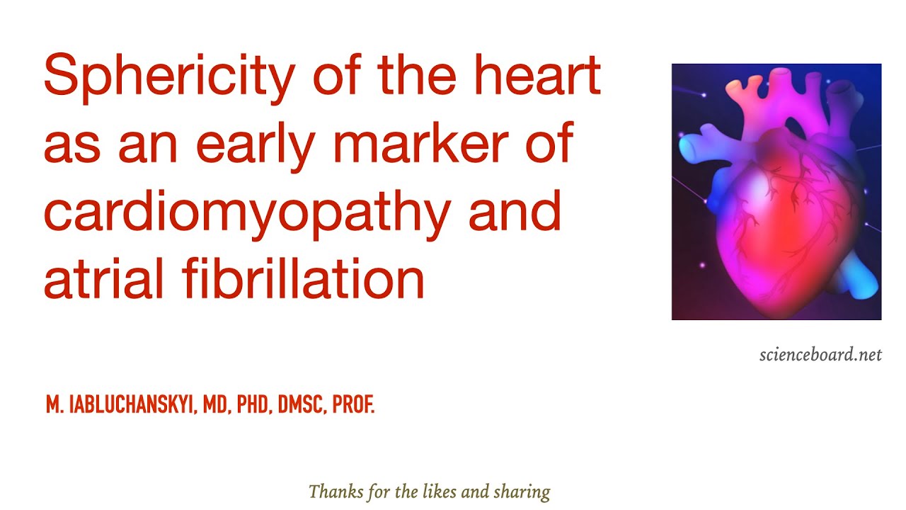 Sphericity of the heart as an early marker of cardiomyopathy and atrial fibrillation