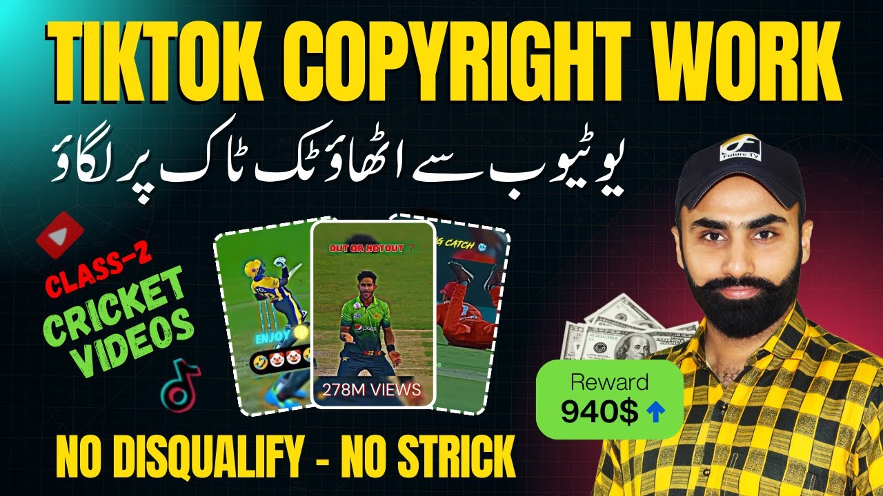 TikTok Copyright Work | Edit Cricket Match Videos | Class-2