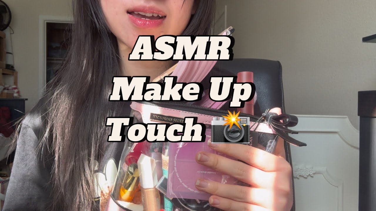 【ASMR】First time make up, actual touch camera 🎥🫷Talking