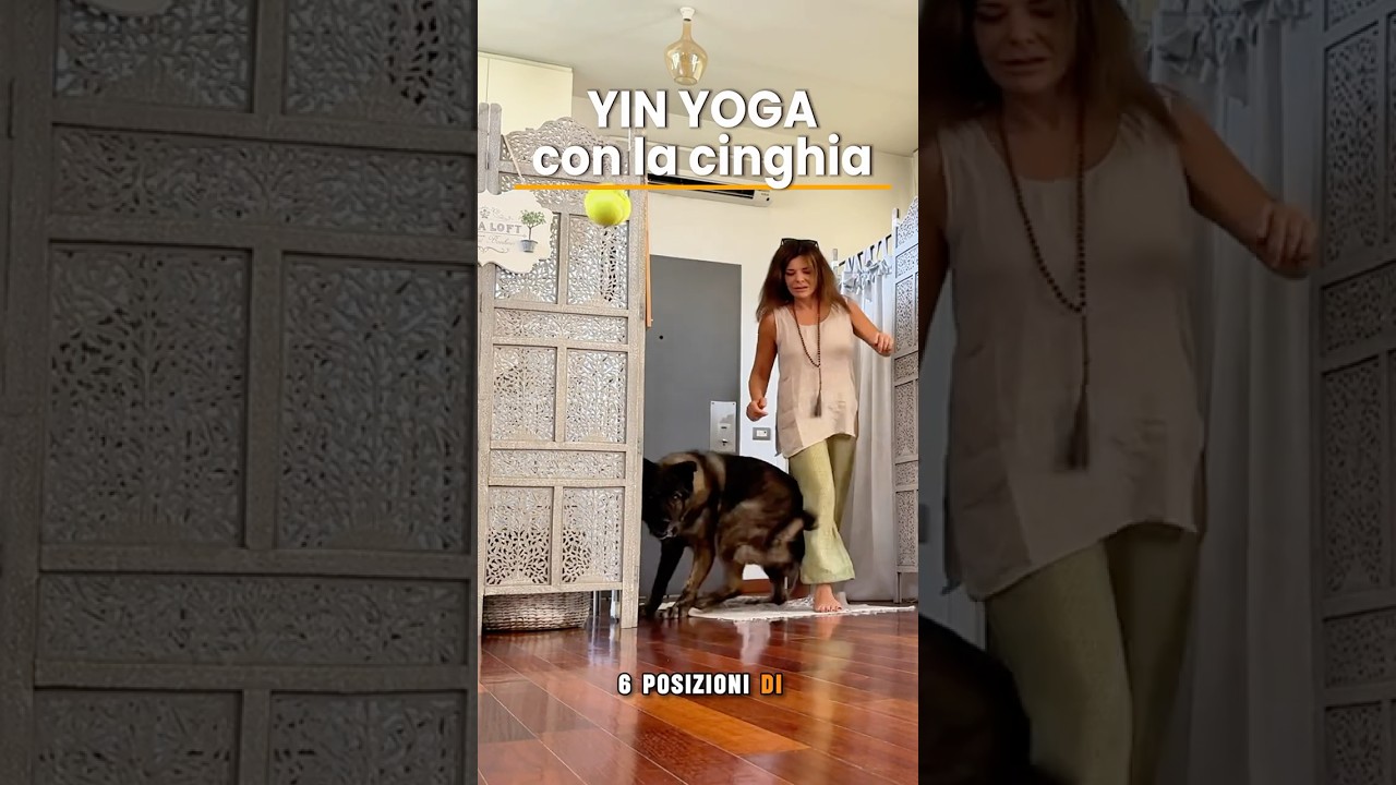 6 esercizi facili di Yin Yoga con la cinghia