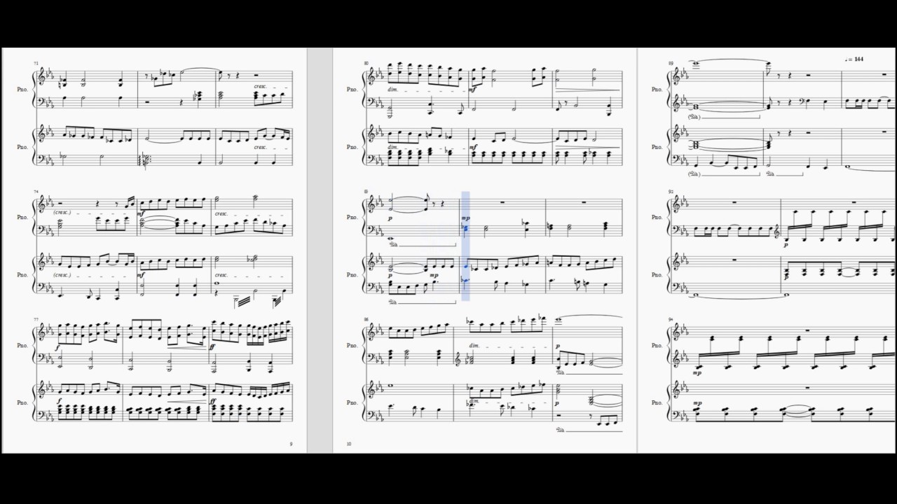 アルヴァマー序曲　【二台ピアノ】