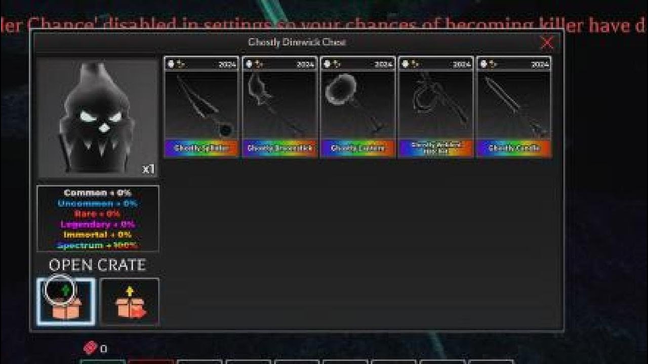 the halloween update came in survive the killer (70 crate opening)