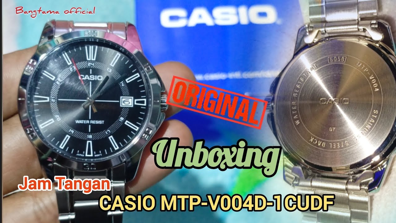 UNBOXING JAM TANGAN CASIO MTP-V004D-1CUDF 
