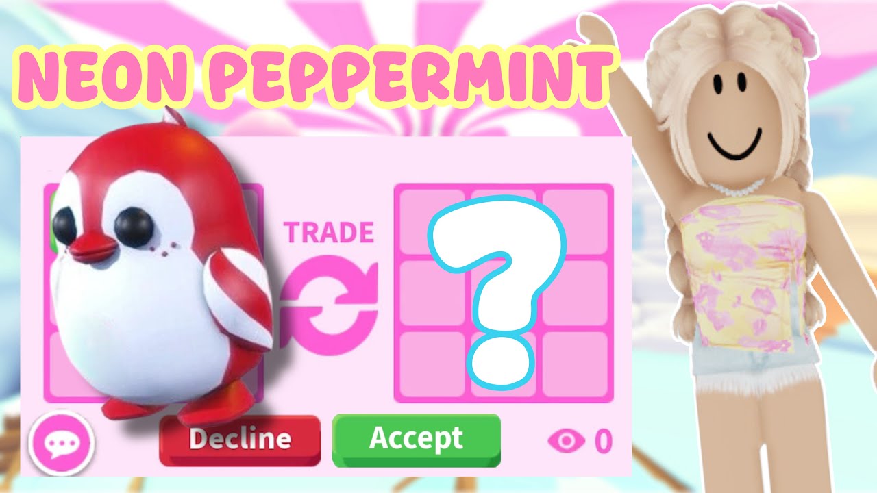 Обменяйте моего НЕОНОВОГО МЯТНОГО ПИНГВИНА на Adopt Me!?