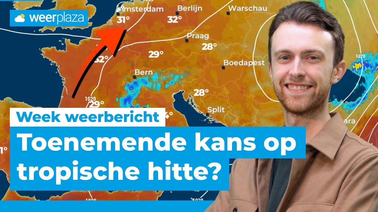 Zomerse week met later opnieuw tropische hitte? | Weerbericht
