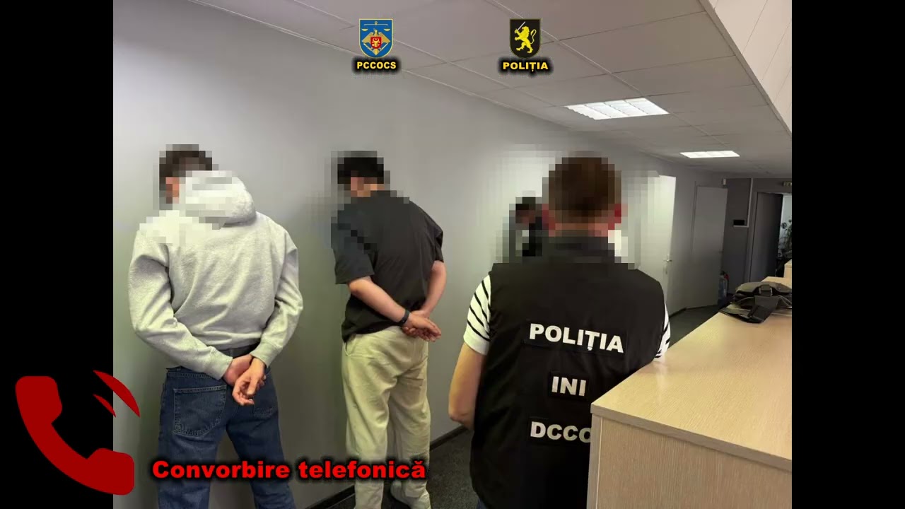 Percheziții și rețineri  într-o cauză penală pentru escrocherie săvârșită de un grup criminal