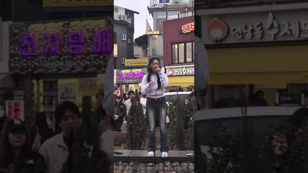 송하예 버스킹 공연 다시 만나면 안될까 (출처:감성꼬부기햄찌영국)