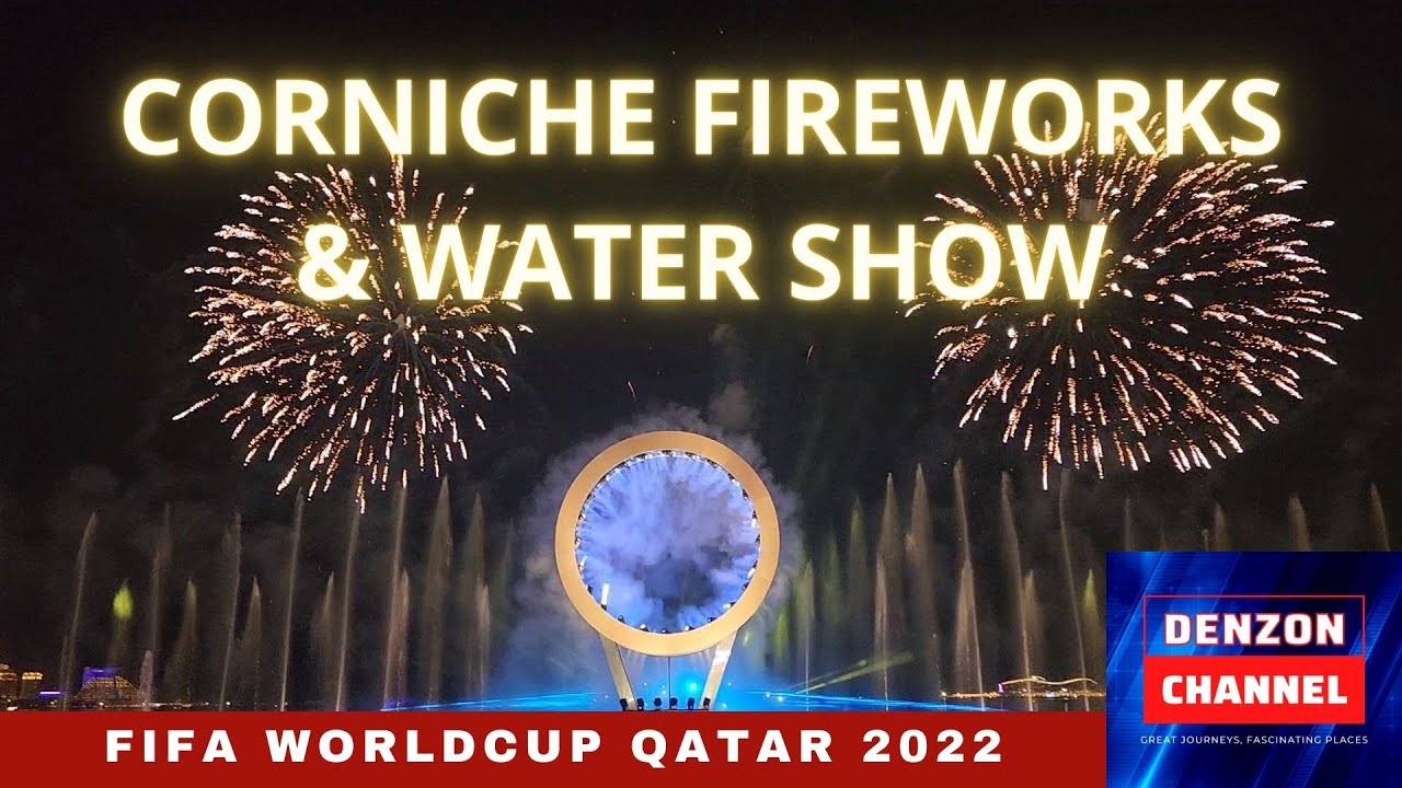 FIFA World Cup Qatar 2022 | Doha Corniche Fireworks | A Walking Tour