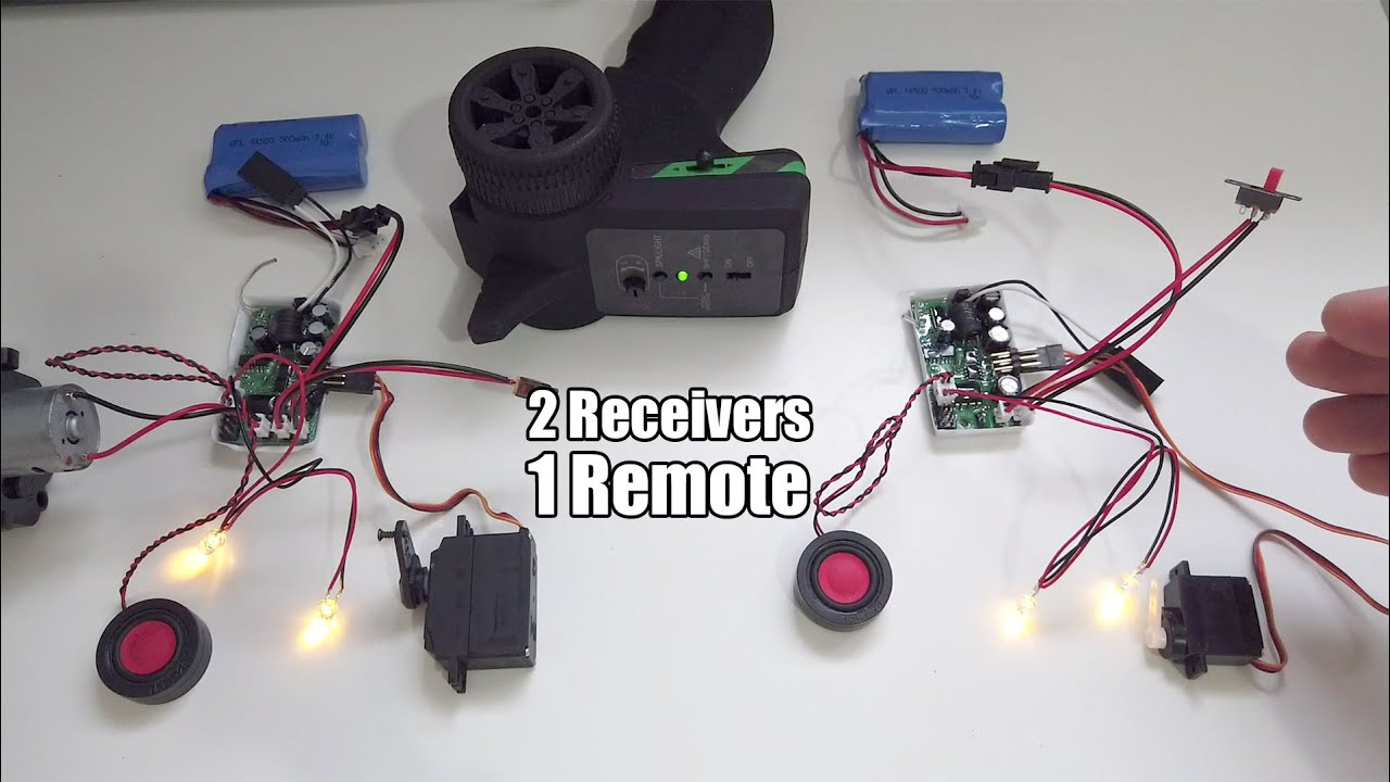 WPL RC Build Tips #5 - Controlling Two RES-V3 with 1 Remote Independently (previously SoundSystemV3)