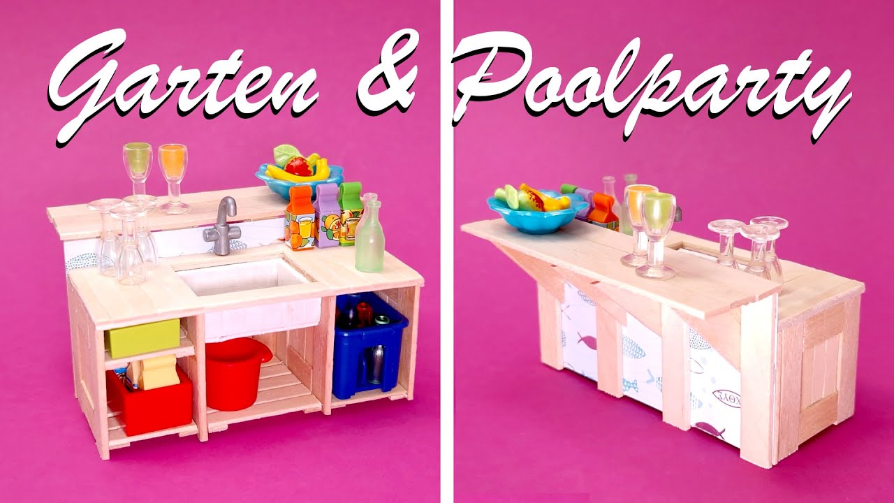 Poolbar mit Spüleinheit basteln - Garten & Poolparty - PLAYMOBIL®