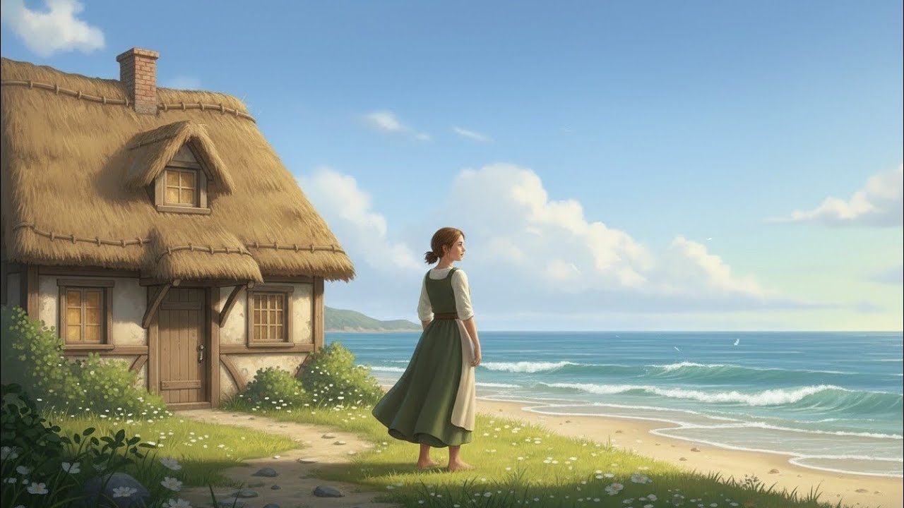 Life on a Quiet Beach 🌊 Cozy Village Days | Relaxing Story#CozyLife #RelaxingStory #GhibliVibes