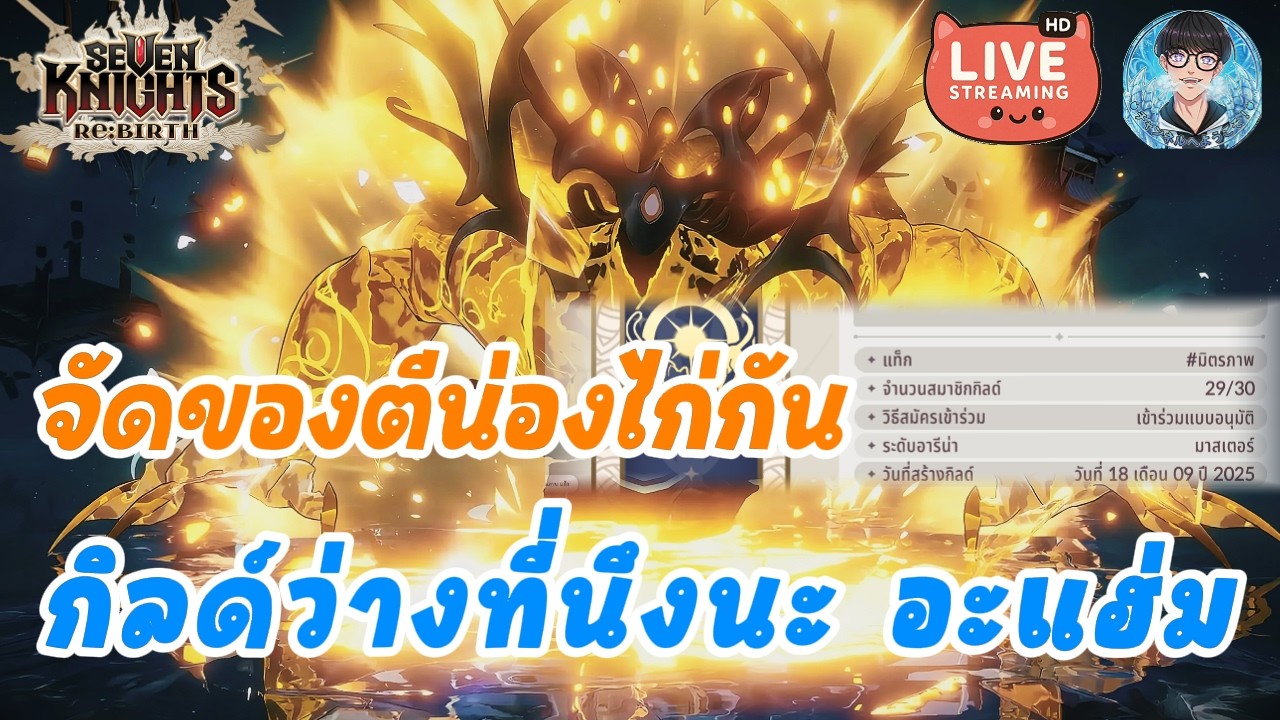 Seven Knights Re:BIRTH 🔴 :  จัดของตีน่องไก่กันเถอะ กิลด์ว่างนะหาเพื่อนร่วมรบ