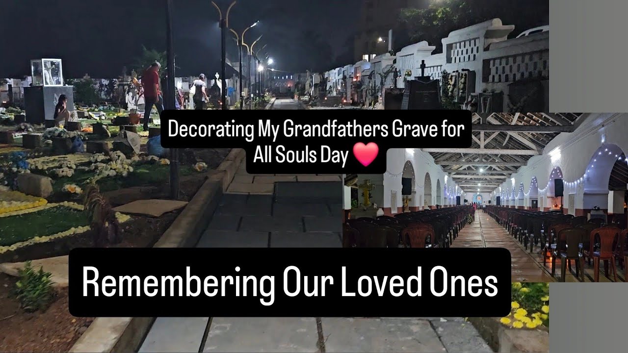 Decorating the Grave for All Souls Day ❤️Holy Spirit Cemetery Margao Goa❤️