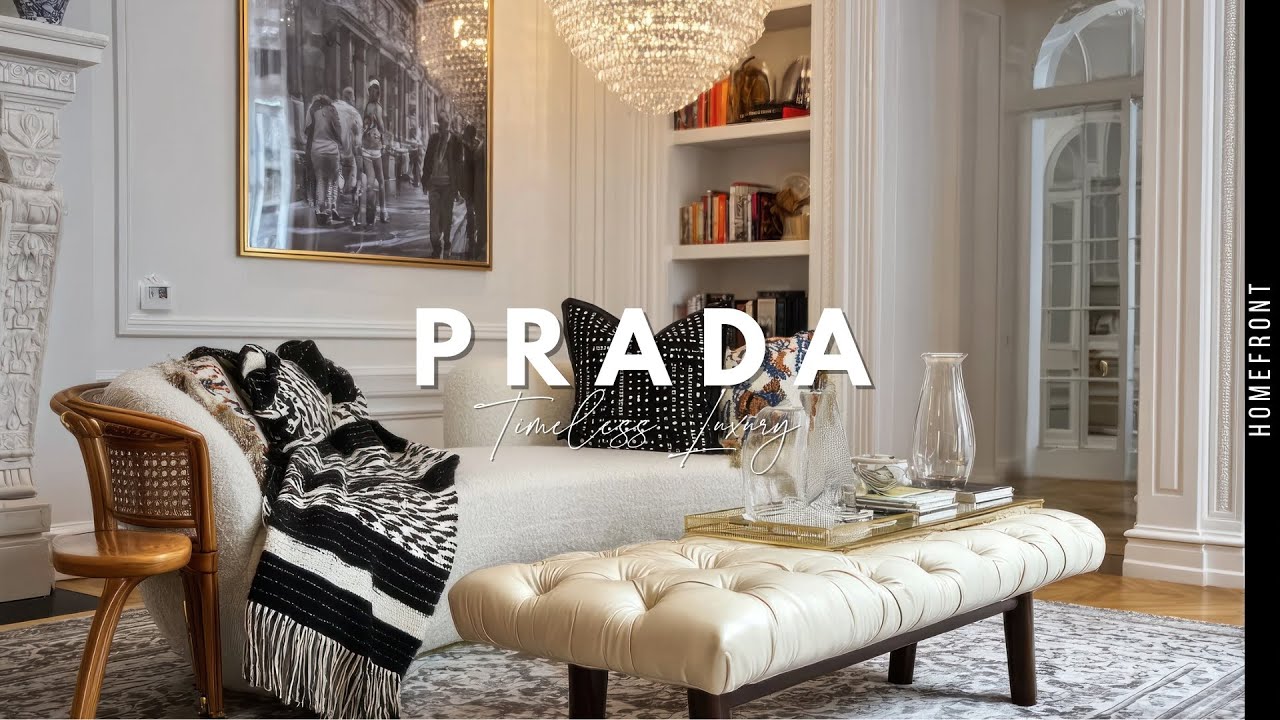 Prada-Inspired Home Aesthetic | Sophisticated Black & White Luxury Interiors