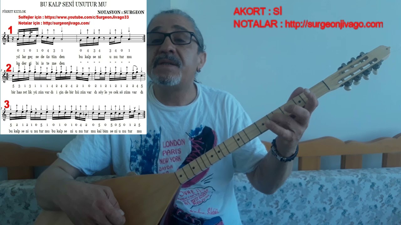 SOLFEJ  V2 FİKRET KIZILOK BU KALP SENİ UNUTUR MU KISA SAP BAĞLAMA EKLEYEN SURGEON