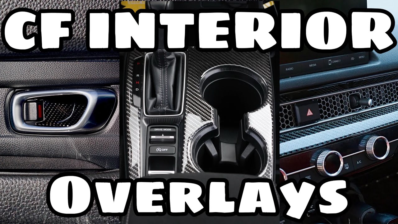 Installing Interior Carbon Fiber Overlay on the 11th Gen Civic from SynthCarbon!