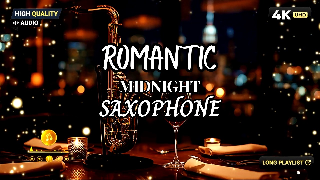 Романтическая полуночная атмосфера 🎷 Изысканная романтическая музыка для пар на саксофоне