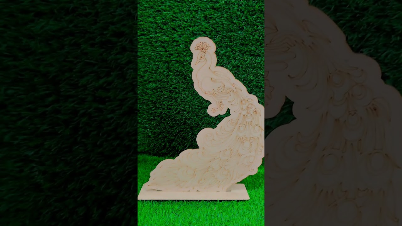 Mdf premarked 🦚 standy ✨#mdf #diy #coimbatore #tirupur #peacock #paintingkits #youtubeshorts