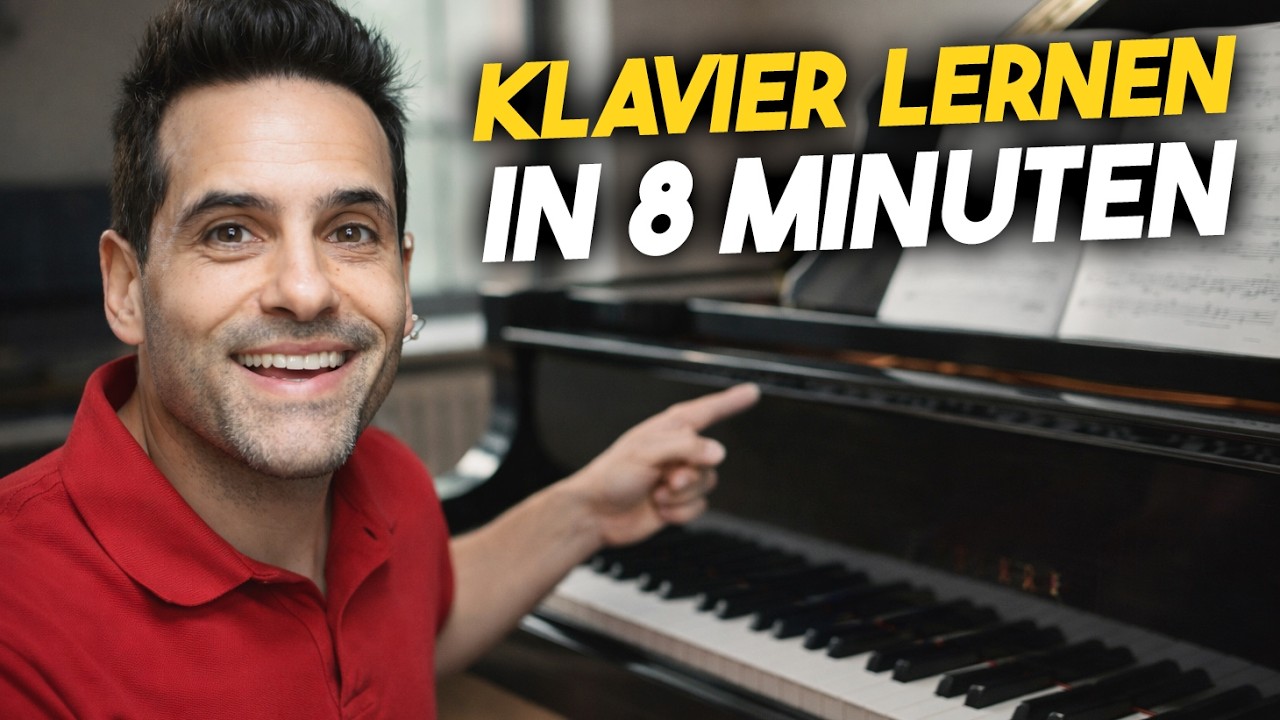 Klavier lernen in nur 8 Minuten! So funktionierts..