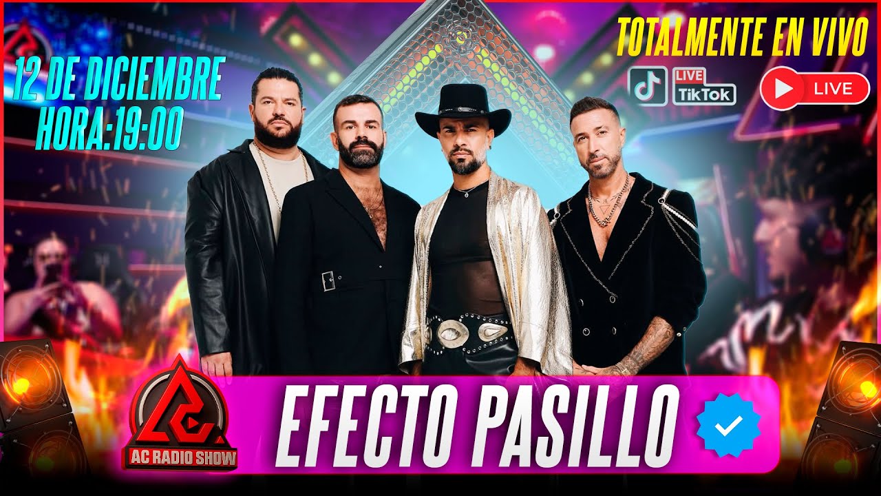 Efecto Pasillo llega a AC Radio Show | PRESENTACIÓN COMPLETA EN DIRECTO | (12/12/2025)  |Hora:19:00