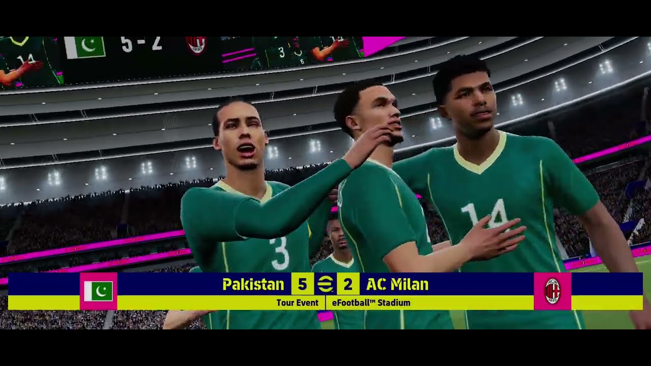 Pakistan VS AC Milan | Difficulty Superstar #efootball #efootballmobile #gameplay 