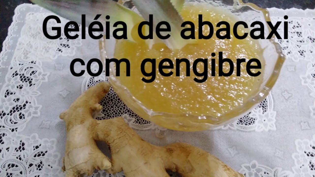 Geléia de abacaxi com gengibre 🍍 🍍 🍍