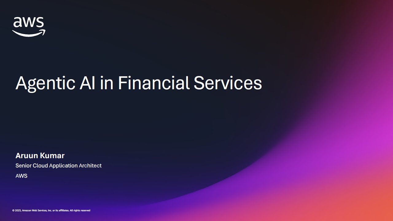 Reinventing the future of financial services with AWS