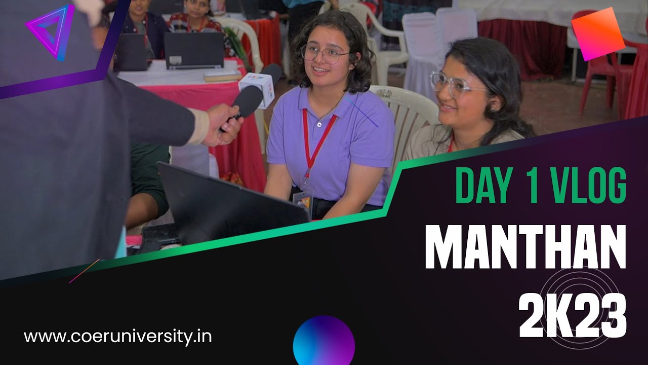 Day 1 | Manthan 2K23 | VLOG | Technical Festival | COER University
