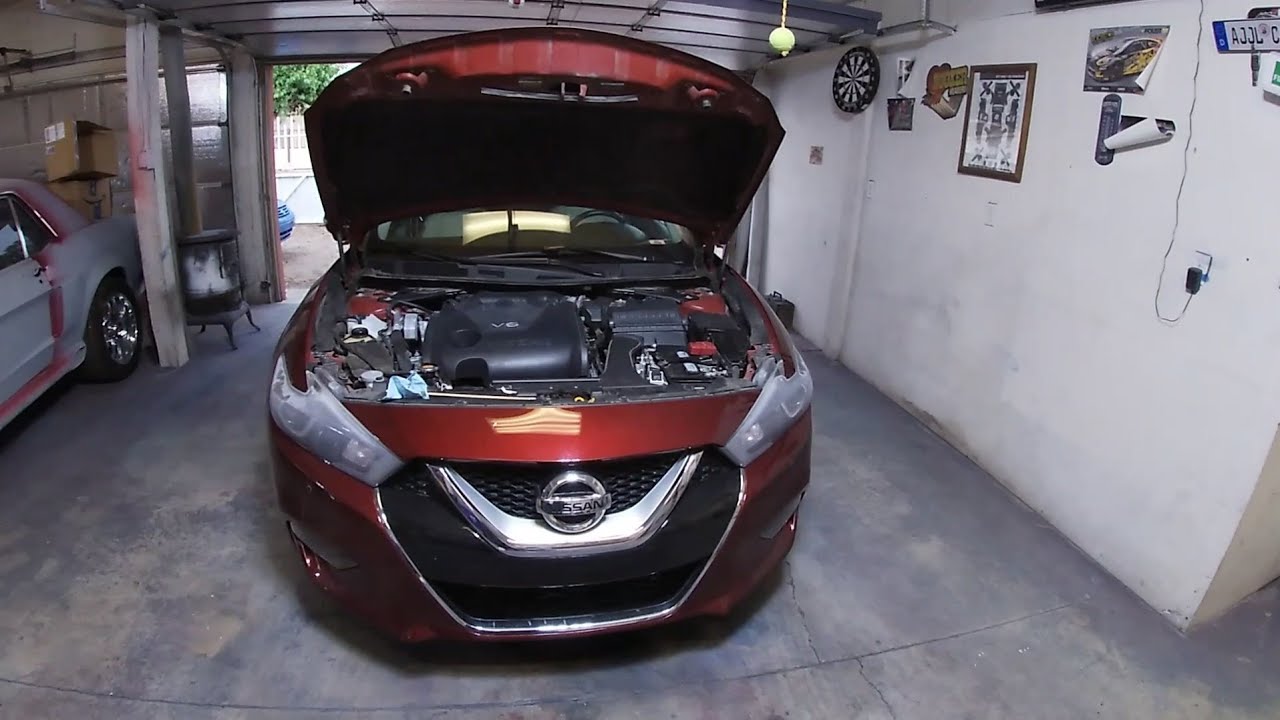 2016 - 2020 Nissan Maxima 3.5 oil change and cabin air filter replacement