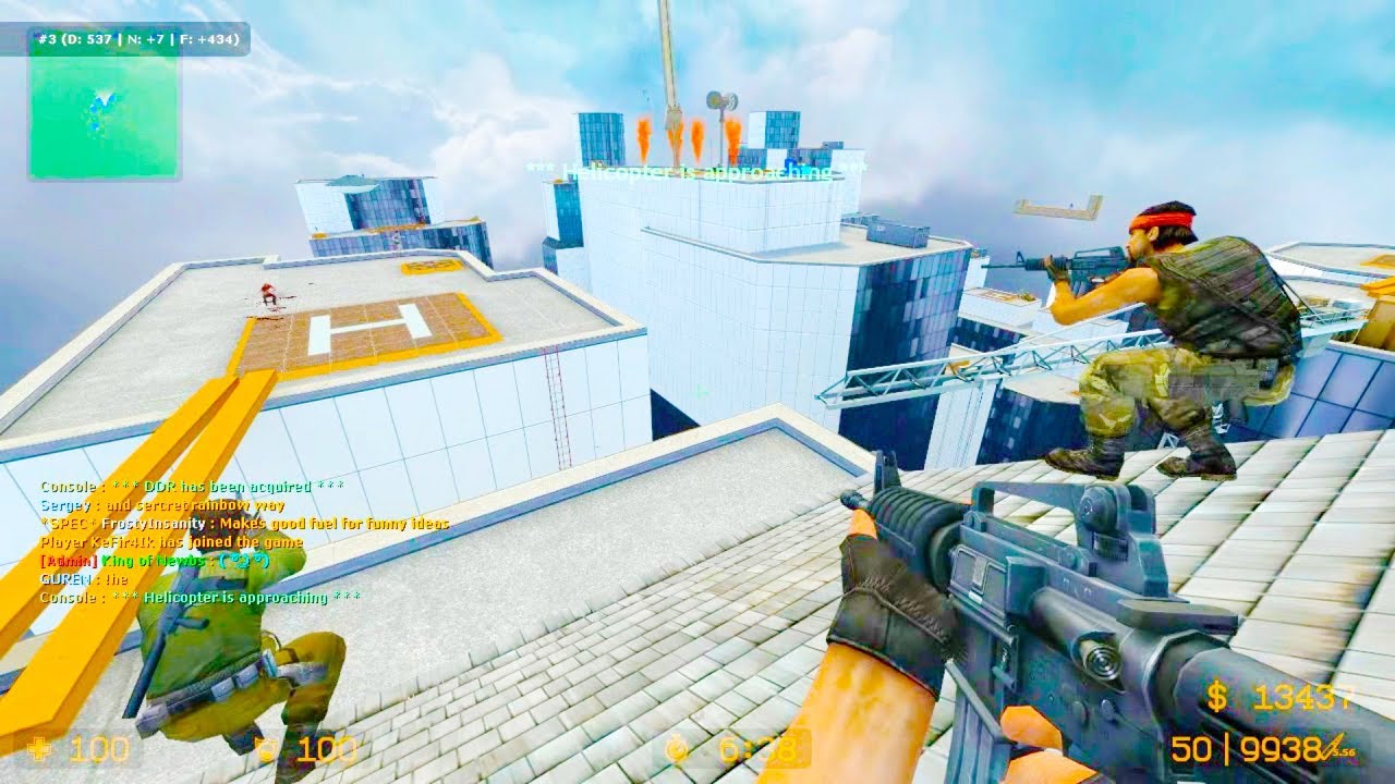 Counter Strike Source - Zombie Escape mod online gameplay on Madness map