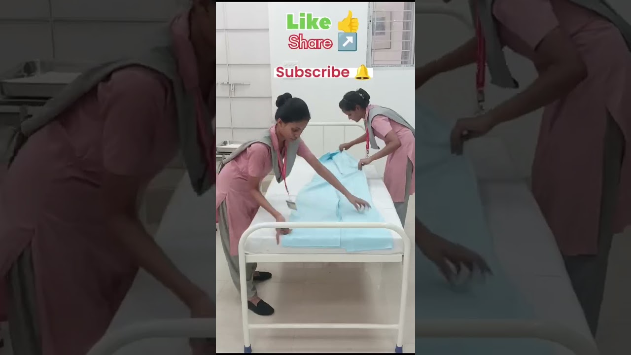 Bed Making Procedure in Nursing I @ BPSCN   #healthsector #nursing  #bscnursing #viralvideo