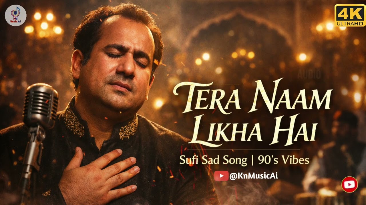 Tera Naam Likha Hai💔 | Sufi Sad Song | 90’s Bollywood Vibes | Heart Touching