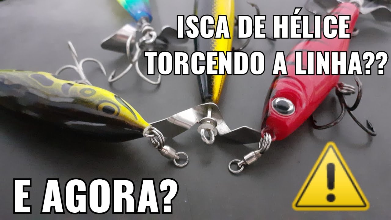 Como evitar torção da linha usando isca de hélice (MANUAL DA HÉLICE 2/5)