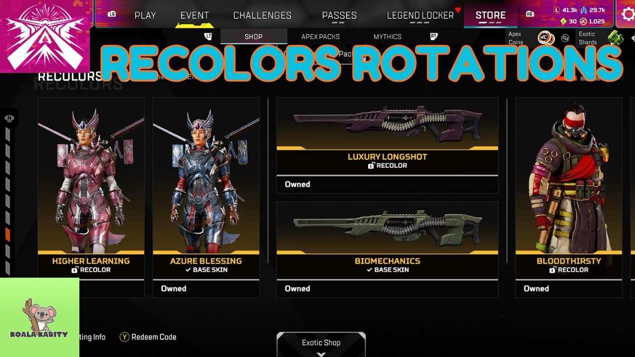 Full Review of Recolors Rotation (21July26), S29 Store Update. [Apex Legends - July26]
