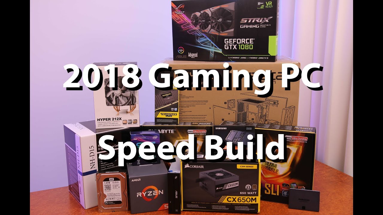 How to Build a PC 2018 - 6 Minute Speed Build!! - No Commentary - Gaming PC