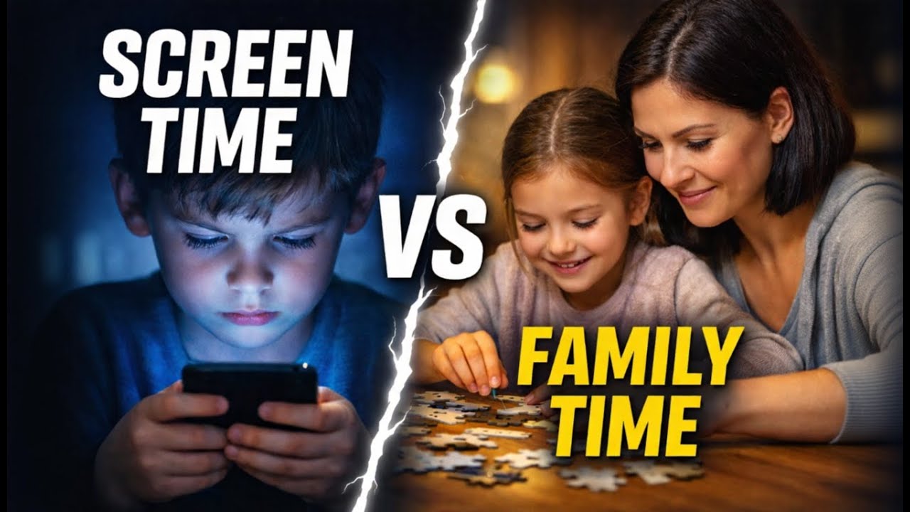 Too Much Screen Time? How Parents Can Rebuild Connection with Kids (6–12 yrs)