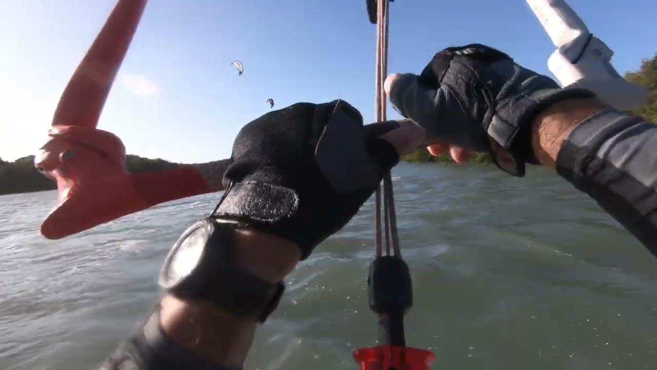 Mangrove River Kitesurfing near Ihla De Guajiru - Brazil