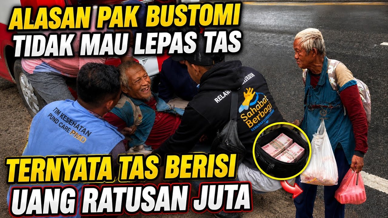 DETIK-DETIK EVAKUASI BAPAK BUSTOMI || TERBONGKAR ISI TASNYA ? TERNYATA UANG TUNAI RATUSAN JUTA