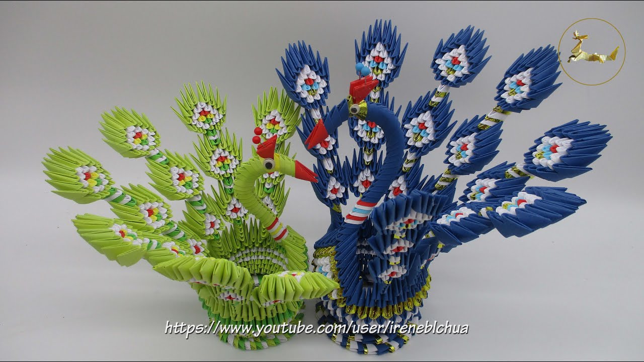 TUTORIAL: 3D Origami Peacock