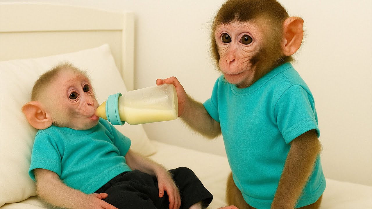Monkey Lily is Sick! Her Family Takes Great Care of Her! | MONKEY LILY TDC