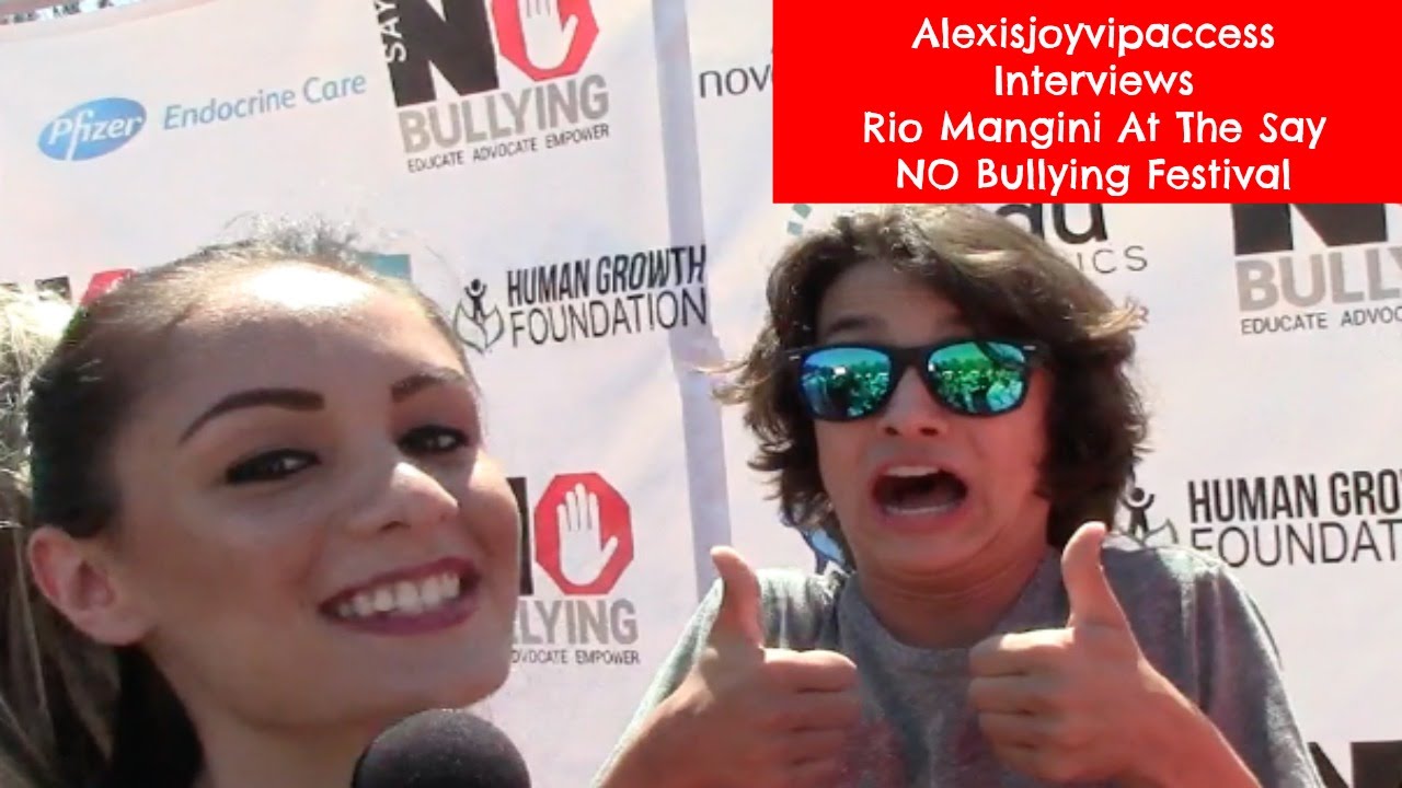 Bella And The Bulldogs' Rio Mangini Interview - Alexisjoyvipaccess - Say No Bullying Festival