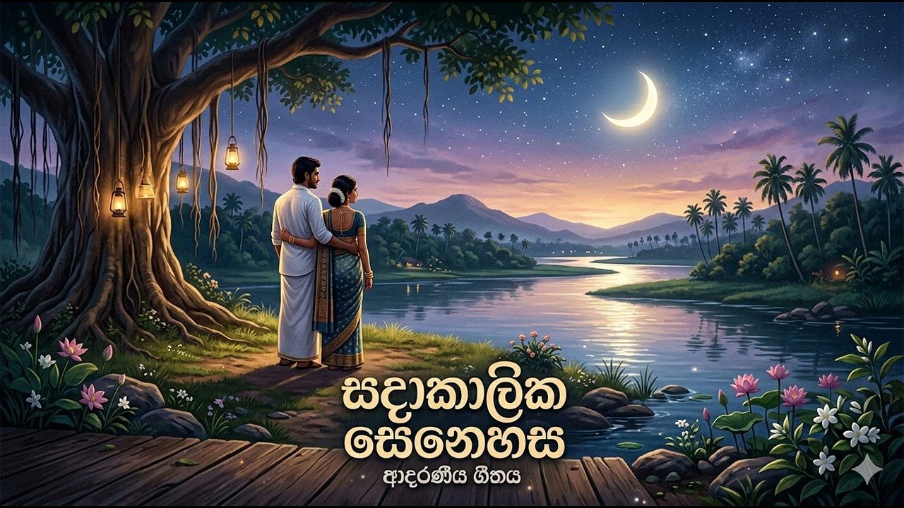 සඳ රේඛාවක් සේ ඔබ ඇවිදින්..