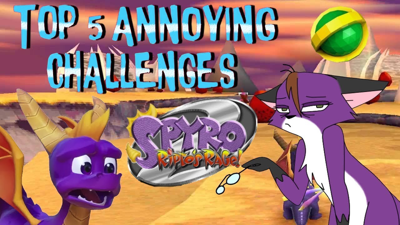 Spyro 2: Top 5 WORST Challenges!