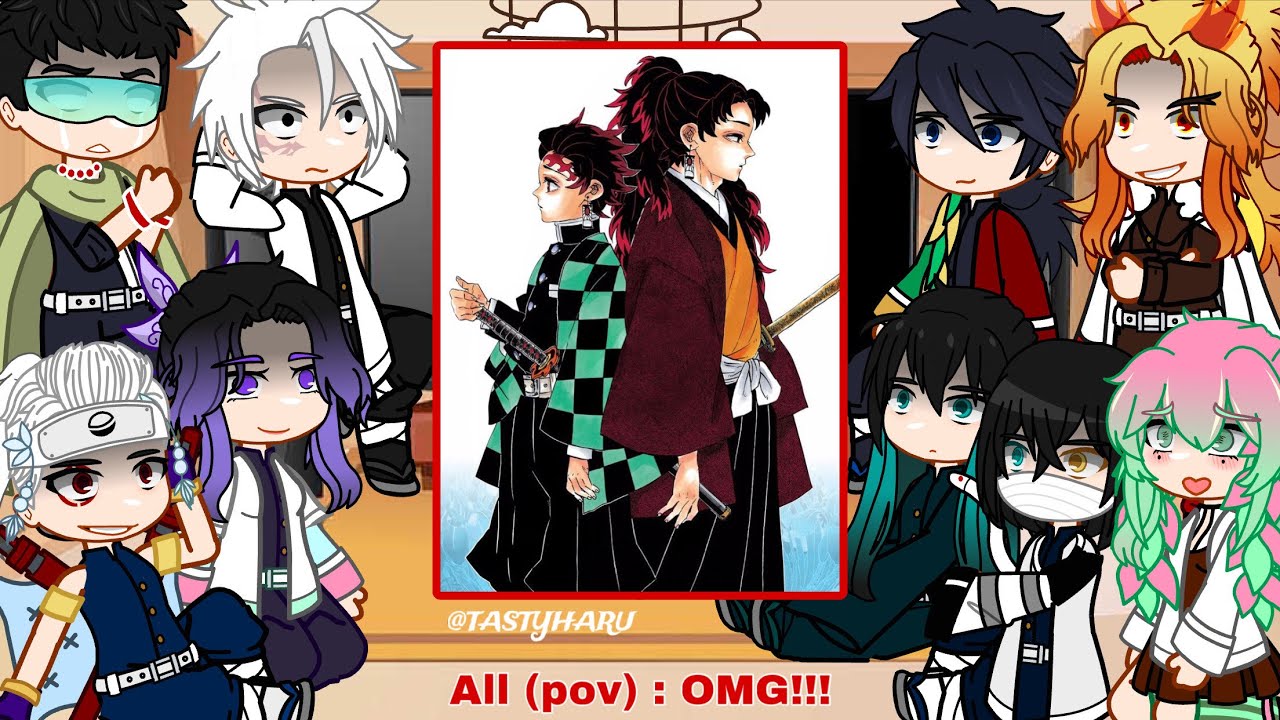 [Part 1] Hashiras react to Tanjiro and Yoriichi🔥|| Demon slayer Infinity Castle Arc || Gacha 🇺🇸