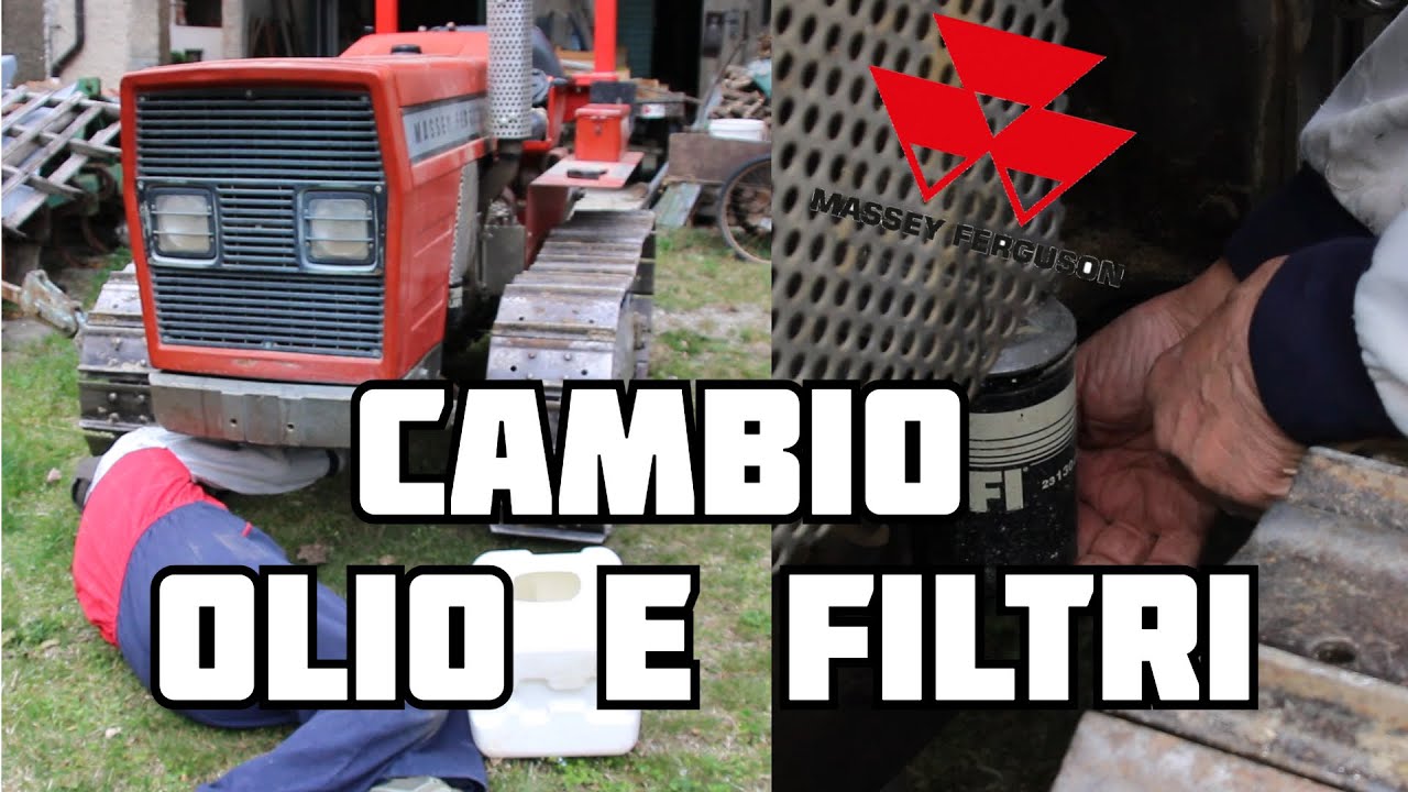 CAMBIAMO L'OLIO E IL FILTRO AL MASSEY FERGUSON 134C!