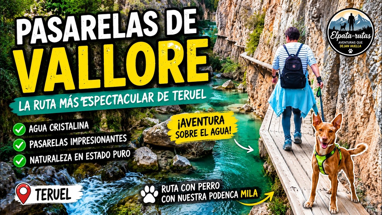 Las Pasarelas de Vallore ruta fluvial en el Maestrazgo ( Teruel ).