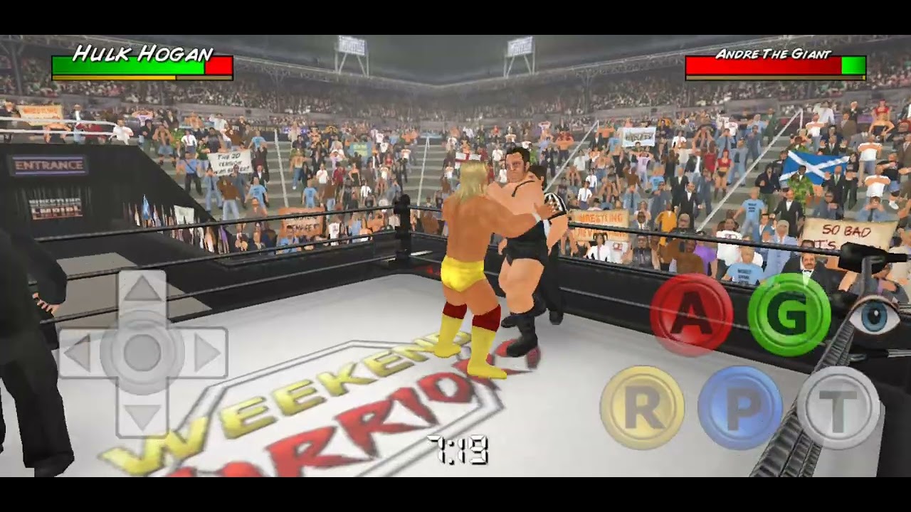 Hulk Hogan Rip😇 Vs Andre The Giant Rip😇 Wrestlemania 3 Normal Match