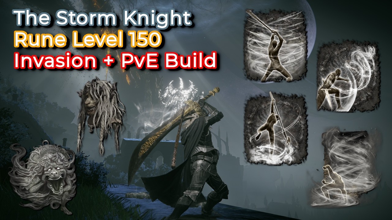 The BEST Storm Build for Invasions and NG+! | RL150 Strength Build | Elden Ring DLC